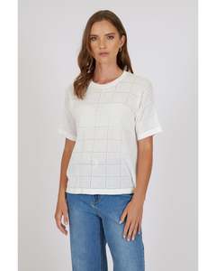 Tops 1: Marlow Halo Knit Tee - Ivory