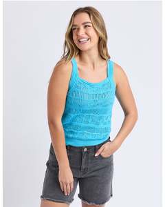 Foxwood Polperro Knit Top - Aqua