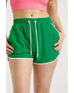 Rose Road Club Shorts - Kelly Green Towelling