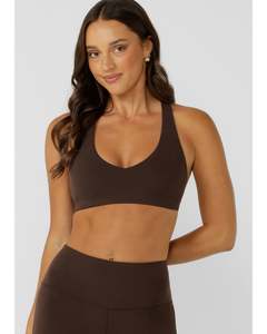 Tops: Lorna Jane Free Spirit Sports Bra - Volcano