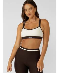 Lorna Jane Dawn to Dusk Sports Bra - Cream