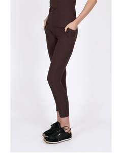 Bottoms: Marlow Pace 7/8 Rib Legging - Java