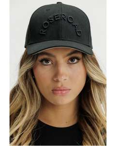 Headwear: Rose Road Baseball Cap - Black with Arch