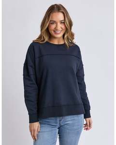 Foxwood Jayne Throw on Fleece - Navy