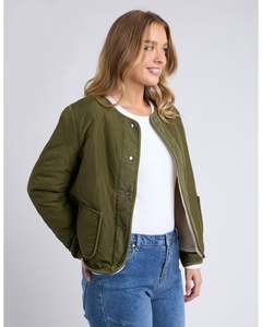 Jackets: Foxwood Alberta Quilted Jacket - Winter Moss