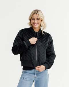Home Lee Wyld Bomber - Black Quilt
