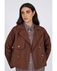 Marlow Unity Short Trench Jacket - Java