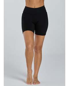 Abi and Joseph Endurance Dual Pocket Mid-Thigh Short - Black
