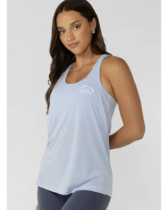 Lorna Jane Lotus Slouchy Tank - Oxford Blue