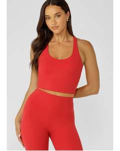 Lorna Jane Liberty Bra Tank Combo - Rose Red