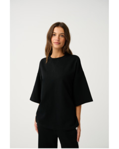 Tee Shirts: Cartel & Willow Sage Tee - Black