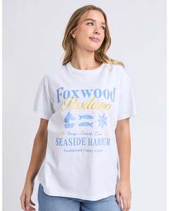 Tee Shirts: Foxwood Positano Tee - White