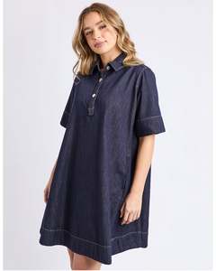 Foxwood Julian Dress - Dark Indigo Blue