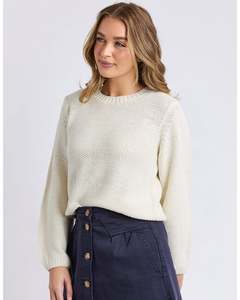 Foxwood Blair Long Sleeve Knit - Vintage White