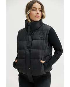 Rose Road Dawn Puffer Vest - Black