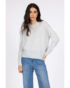 Marlow Celeste Scoop Neck Knit - Ice