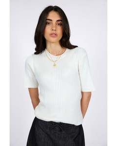 Marlow Vero Knit Tee - Ivory