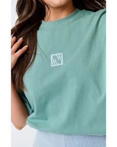 Sale: Cartel & Willow Sammie Tee - Jade
