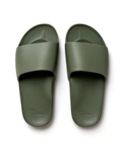 Footwear: Archies Arch Support Slides - Olive