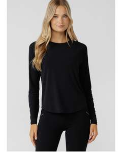 Lorna Jane Training Day Long Sleeve Active Top - Black