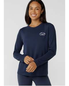 Lorna Jane Lotus Long Sleeve Top - Platinum Navy