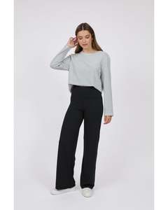 Pants: Marlow Dash Wide Leg Pant - Black