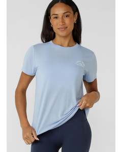 Lorna Jane Lotus T Shirt - Petal Blue