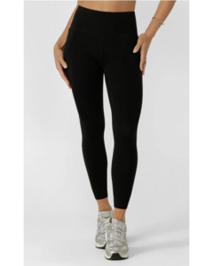 LJ  Amy No Chafe Phone Pocket Ankle Biter Leggings - Black