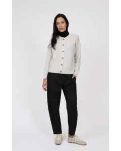 Pants: Marlow Barrel Trackie - Black