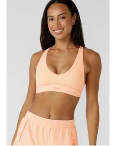 Lorna Jane Limited Edition Lifted Sports Bra - Pale Peach