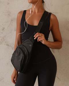 Louenhide Boyd Nylon Sling Bag - Black