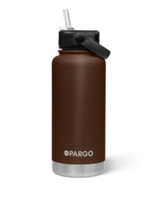 Project Pargo 950mL Insulated Bottle w/ Straw Lid - Chocolate Brown