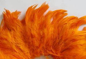 Products: Orange Schlappen Strung Feathers - Feathergirl