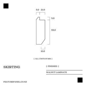 Frontpage: Walnut Skirting