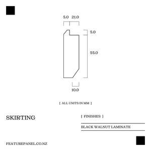Frontpage: Black Walnut Skirting