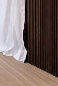 Surface Range: Arch Black Walnut T&G Wood Panel - Arch 25