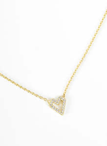 Necklaces: Sparkles Heart Necklace