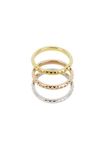 Jewellery: Rock Me Stacker Ring Set