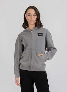 Womens Hoods Crews: Axel Zip Up - Woven Badge