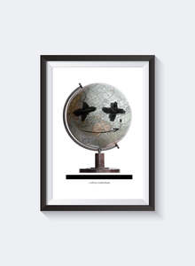 Prints: NZ Home Globe