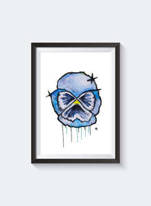 Prints: Blue Pansy