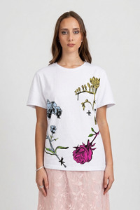 Womens Tee Tanks: Rush Tee - Flowers