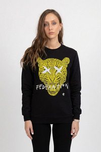 Womens Hoods Crews: Flying Crew - Leopard