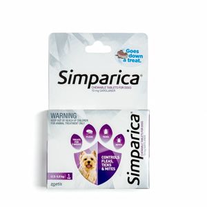 Flea Treatment - Simparica 2.5-5kg Dog
