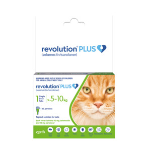 Dog: Flea & Worm - Revolution Plus 5-10kg Cat