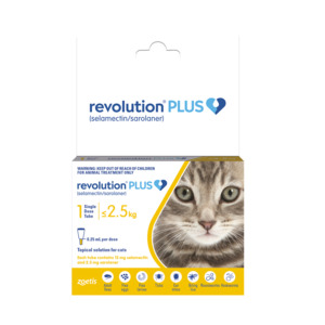 Flea & Worm - Revolution Plus <2.5kg Cat