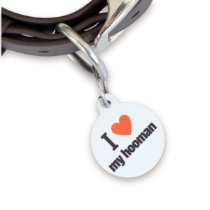 I Love My Hooman Dog Tag
