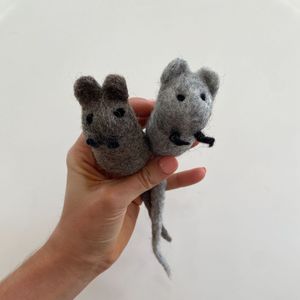 Cat Toys - Wool Mice (2 Pack)