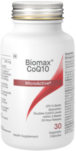 Products: Biomax CoQ10 280mg 30VC - Feel Good Now Naturopathic Clinc