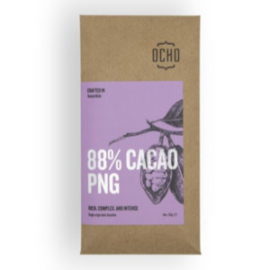Keto: Ocho 88% Cacao PNG - 95g
